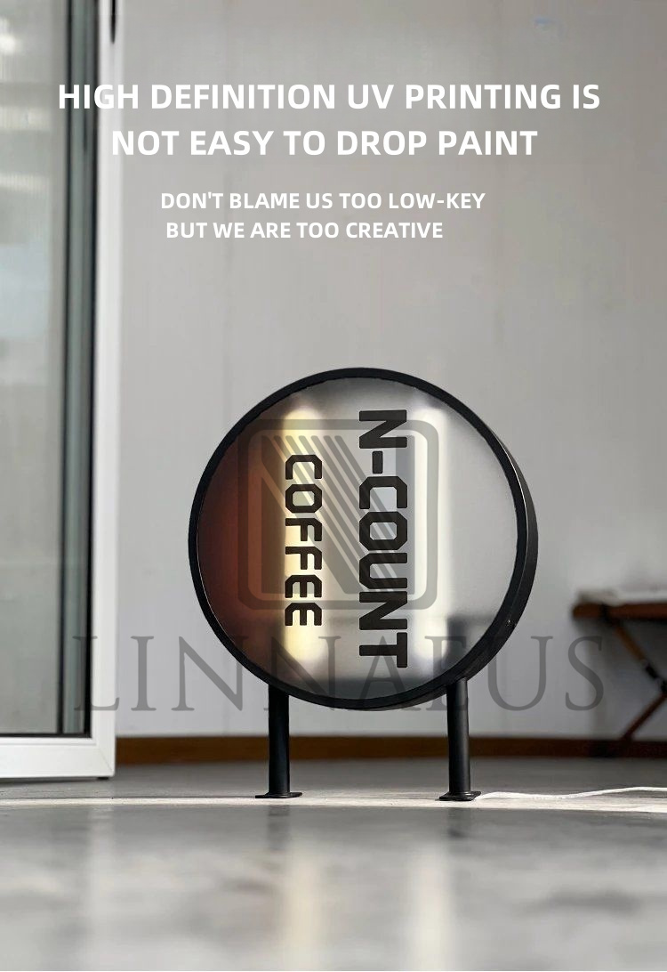 ADS Adverting Round Outdoor LED Light Sian Doubled Sided Circ ular ...