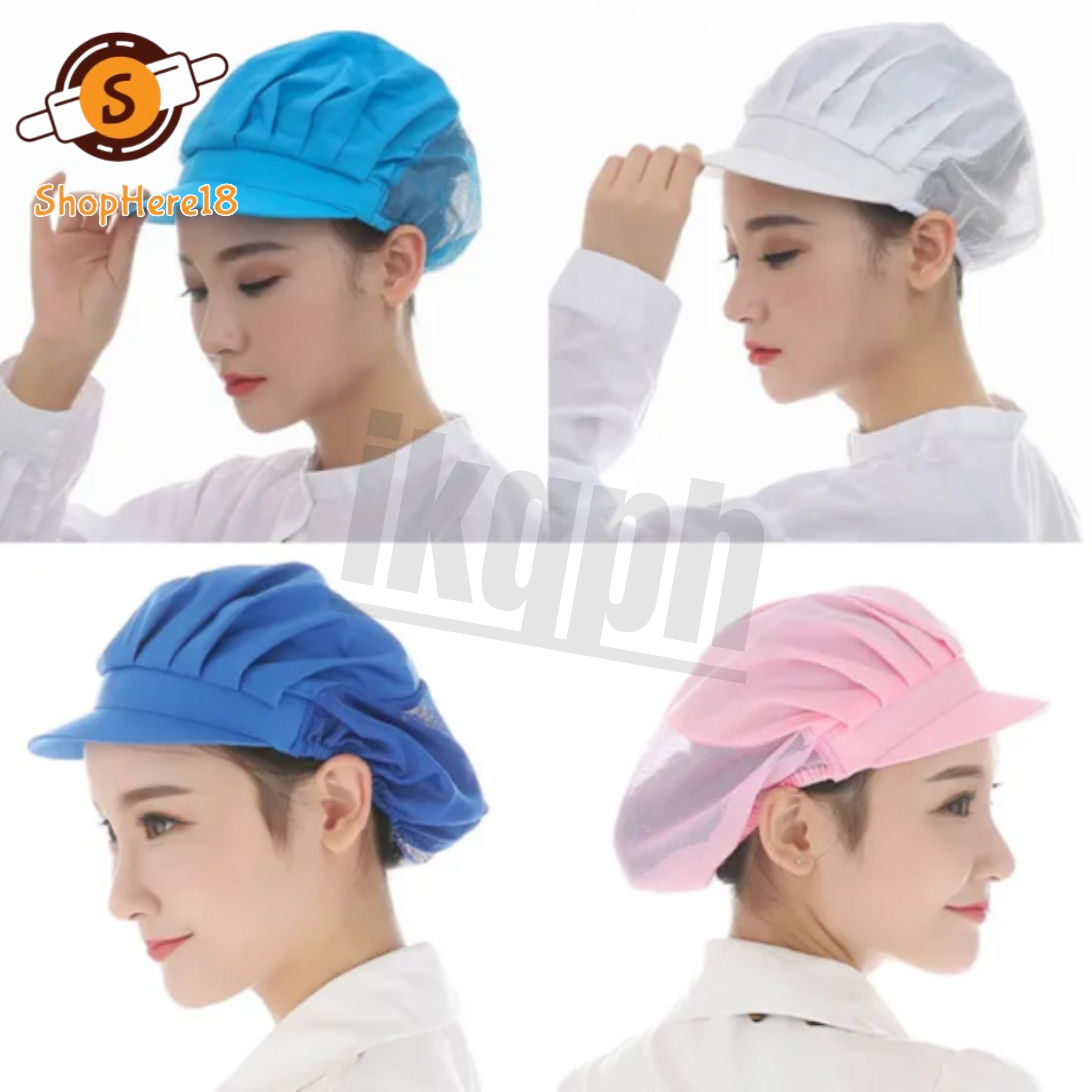IKQPH Chef Hats-Kitchen Baker Cooking Hair Nets Food Service Caps for ...