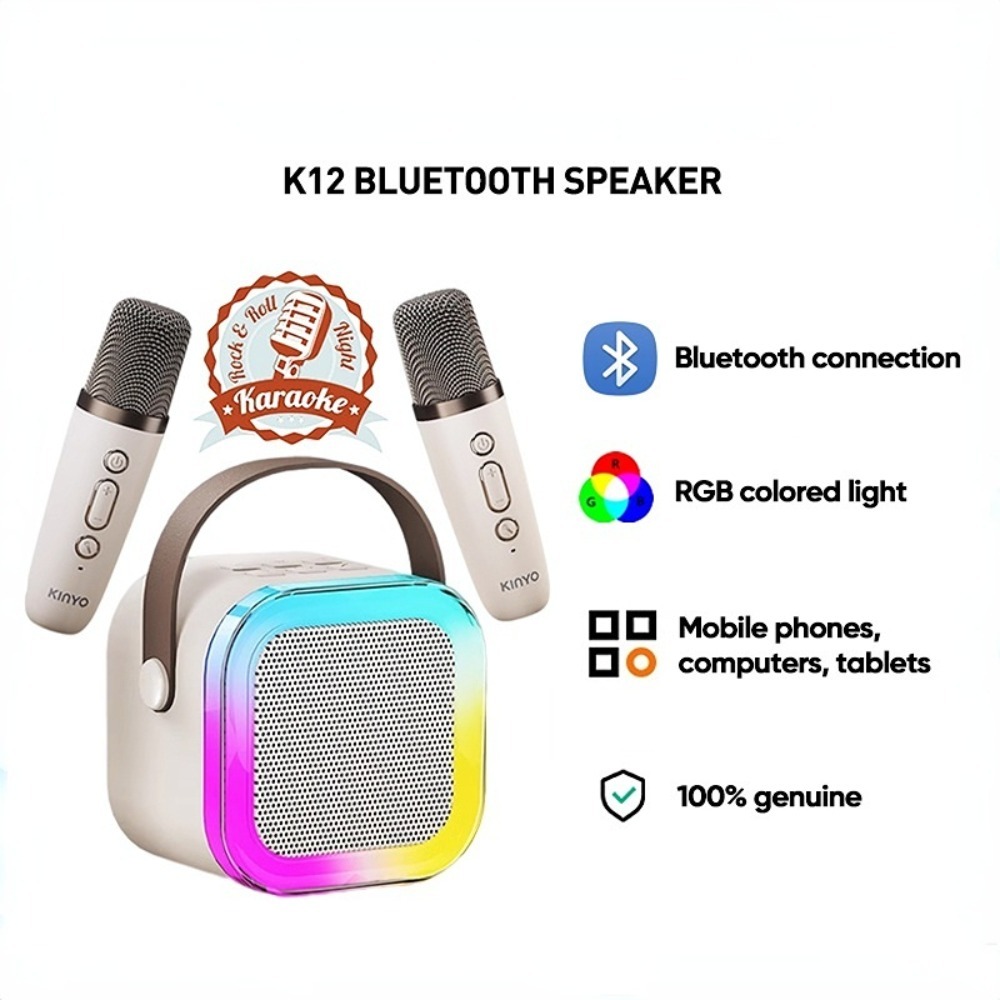 Mini Karaoke Wireless Audio Speaker Bluetooth Microphone Portable Home ...