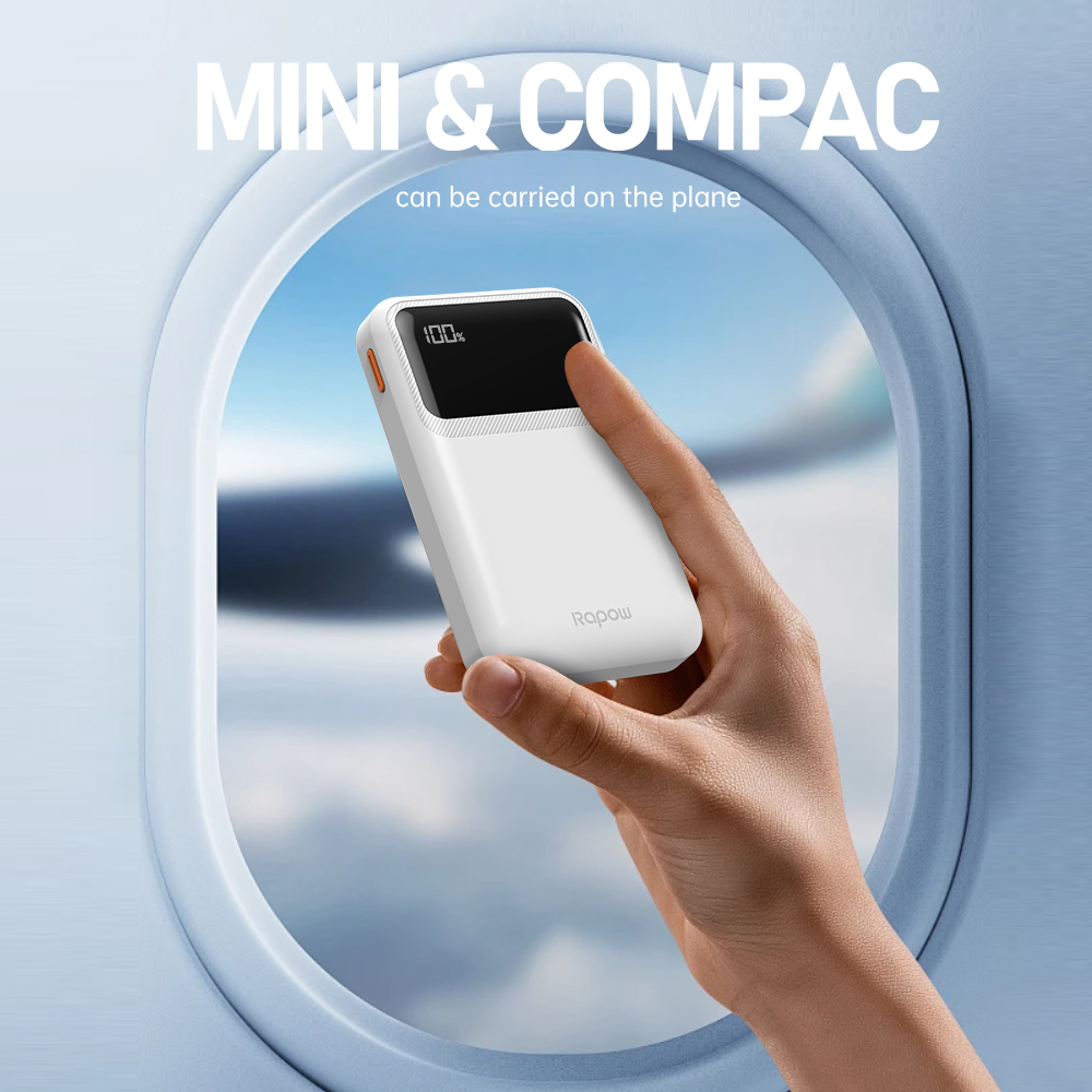 Rapow RP10 10000mAh Mini Power Bank SCP22.5W Fast Charge Built in Cable ...