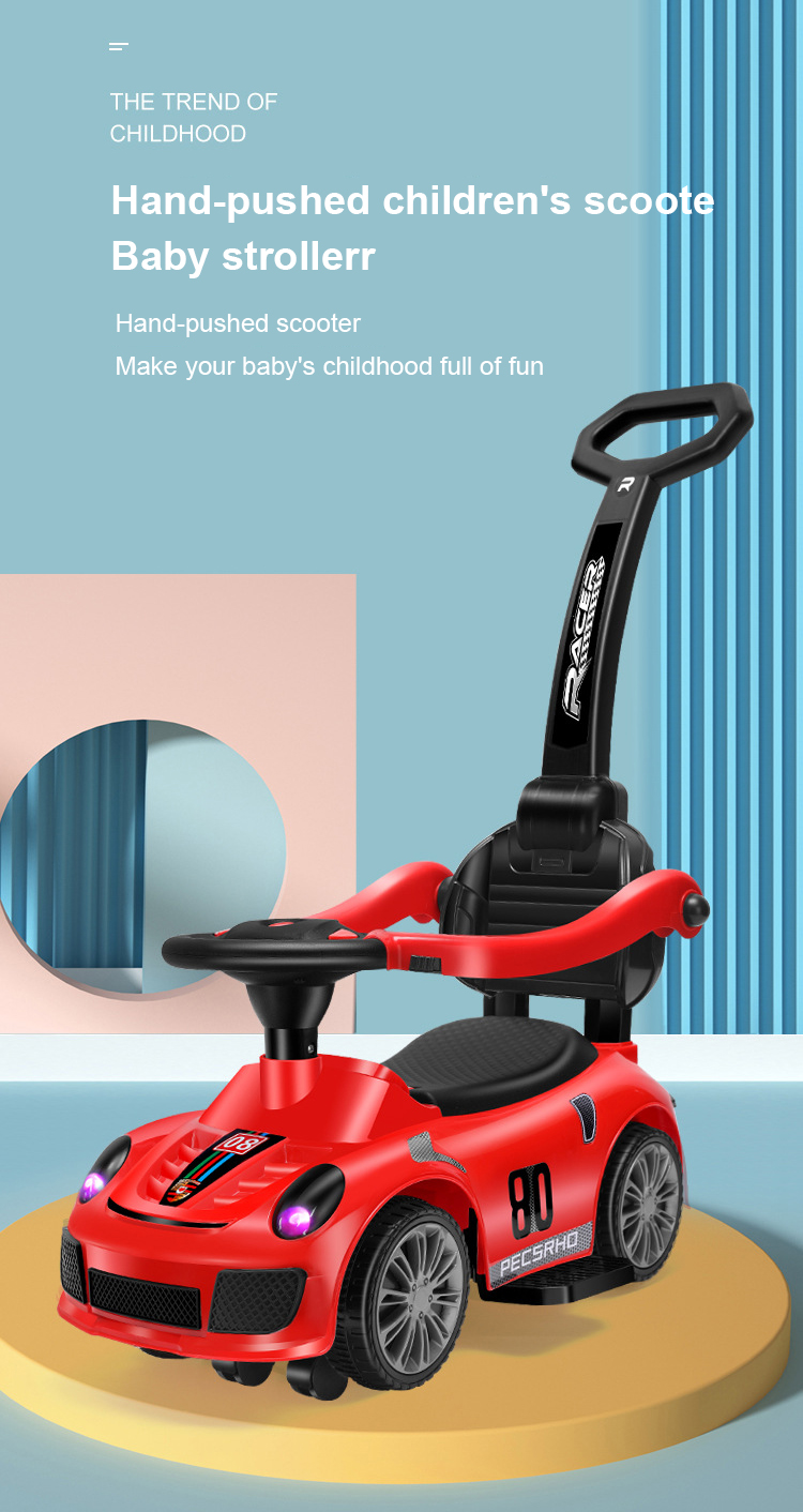 Multifunction Baby Kids Ride on Toy Car Push Stroller Kids Outdoor Car ...