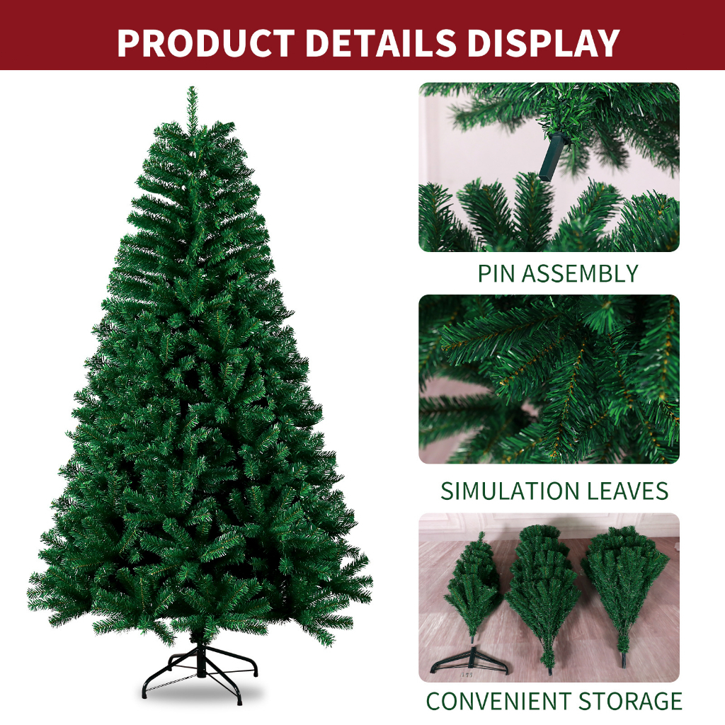 METECH 240cm/8FT Christmas Tree High Density Encryption Christmas Tree ...
