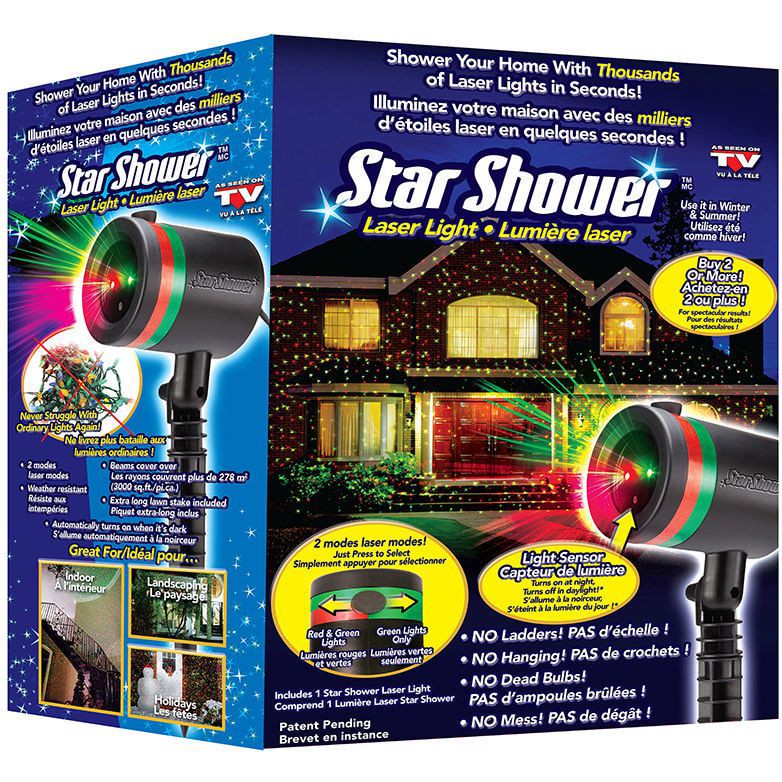 MultiColor Star Shower Projector Star Laser Motion Light Star