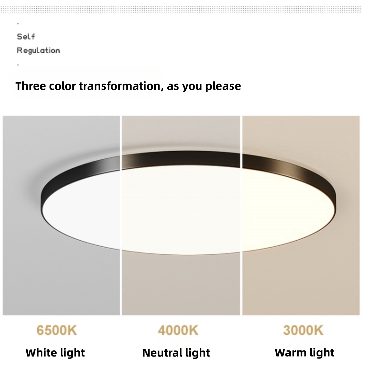 LED ceiling light modern Tricolor light indoor panel light balcony ...