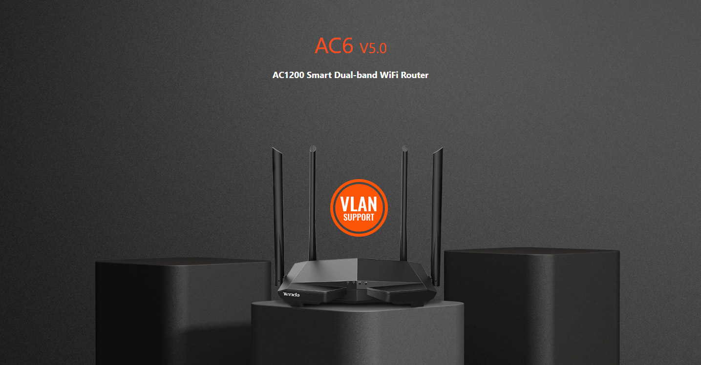 Tenda AC6 AC1200 Smart Dual-Band WI-Fi Router 