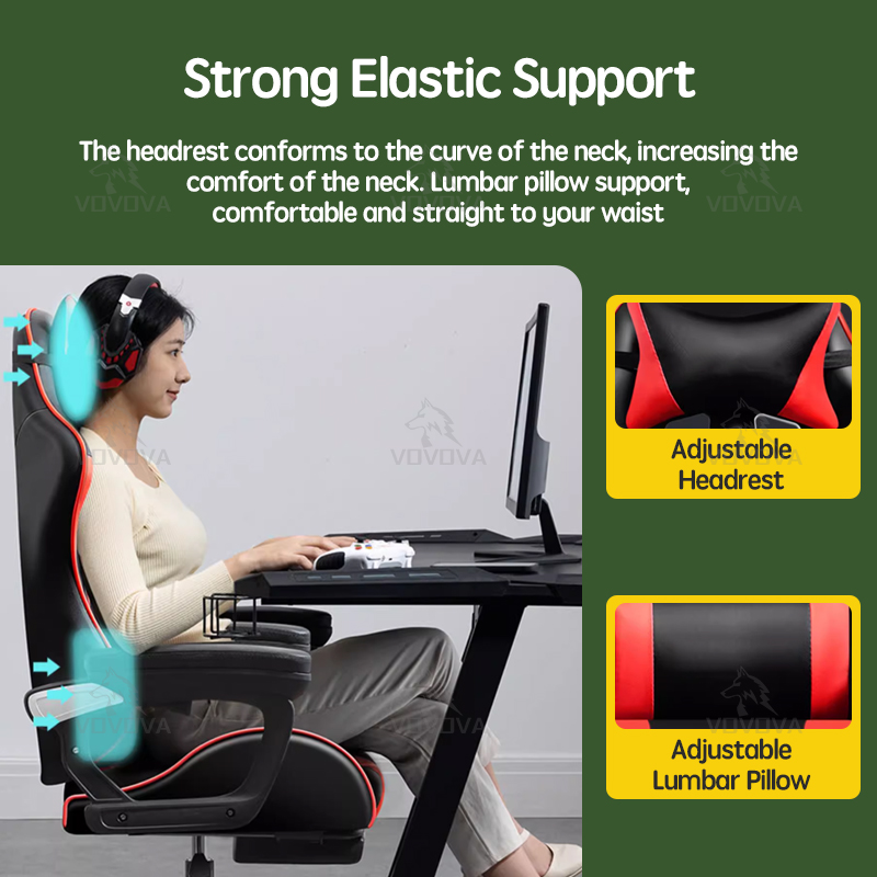 50%OFF VOVOVA Gaming Chair Ergonomic Office Chair Computer Chair With ...