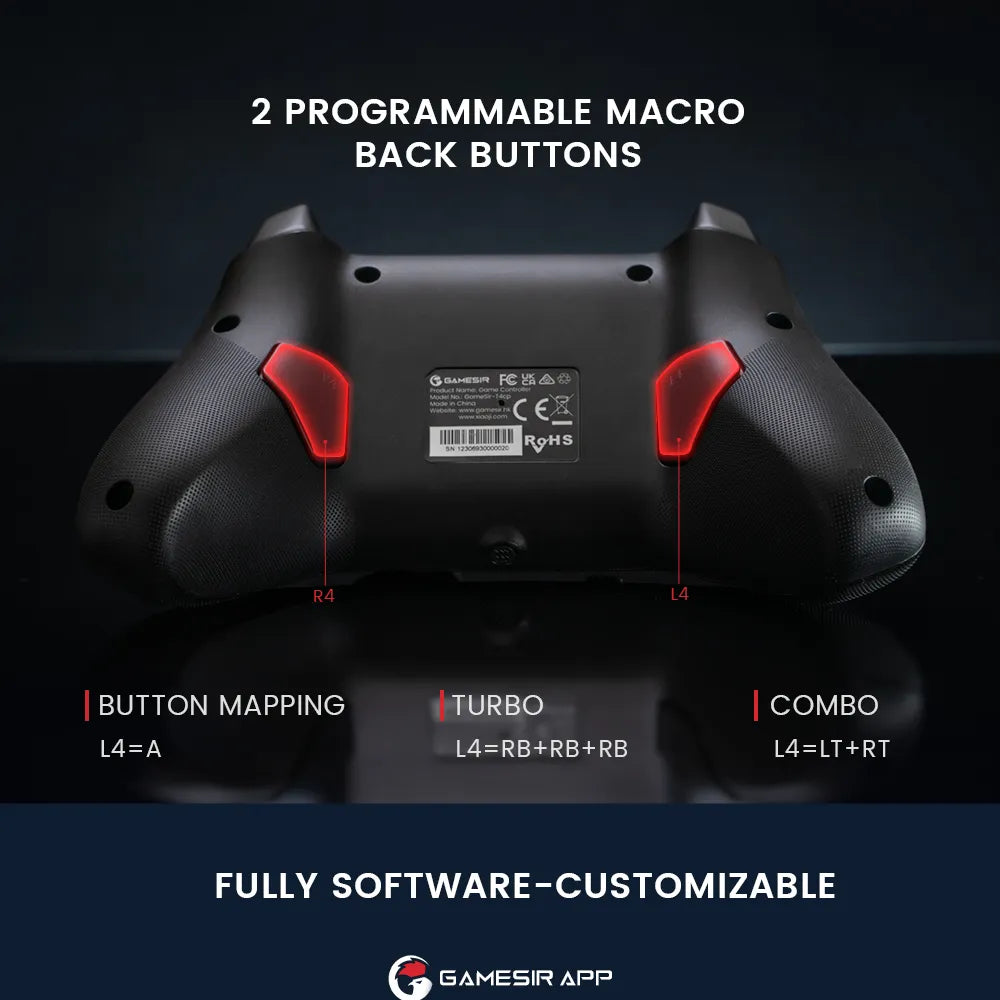 Gamesir T4 Cyclone Pro Multi-Platform Wireless Gamepad With Hall Effect ...