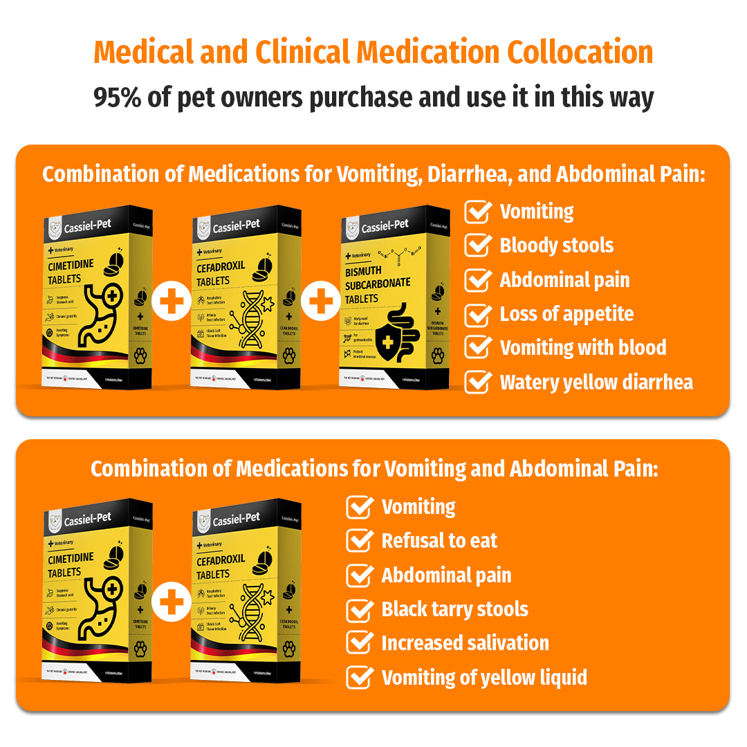CASSIEL PET Gastrointestinal Tablets For Vomiting,Refusal To Eat ...