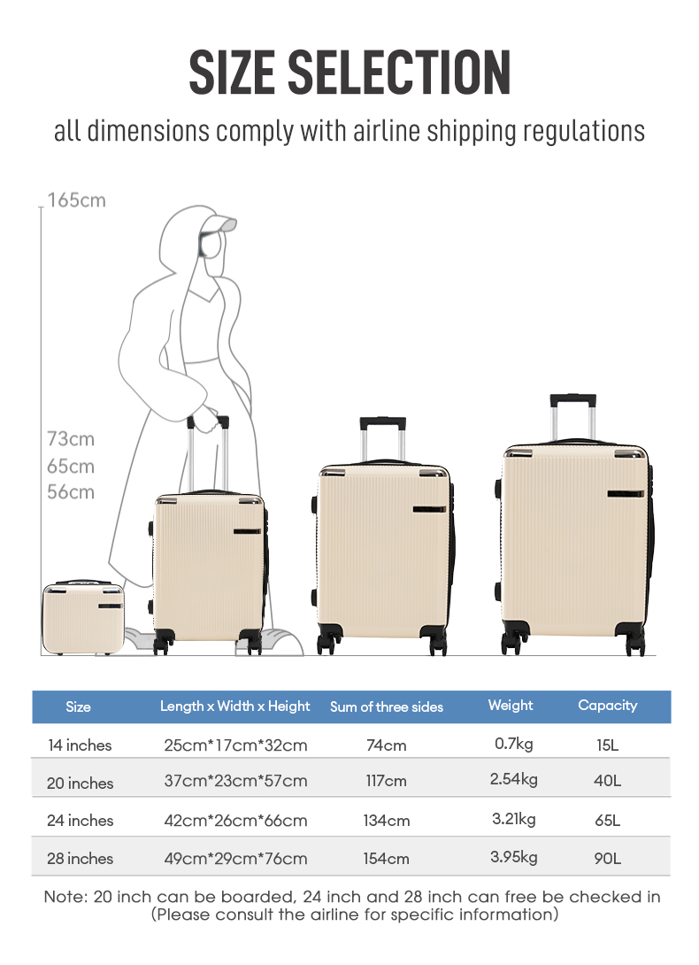 Freebird luggage travel bag 14/20/24/28