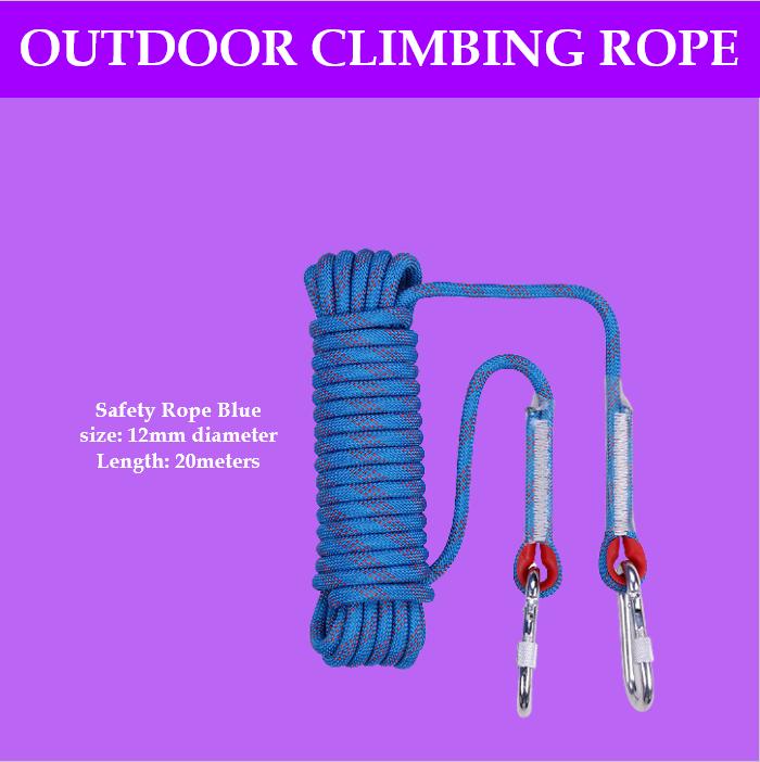 Mago 12mm 20-50-100 Meters Safety rope Climbing/Hiking Rope Outdoor ...