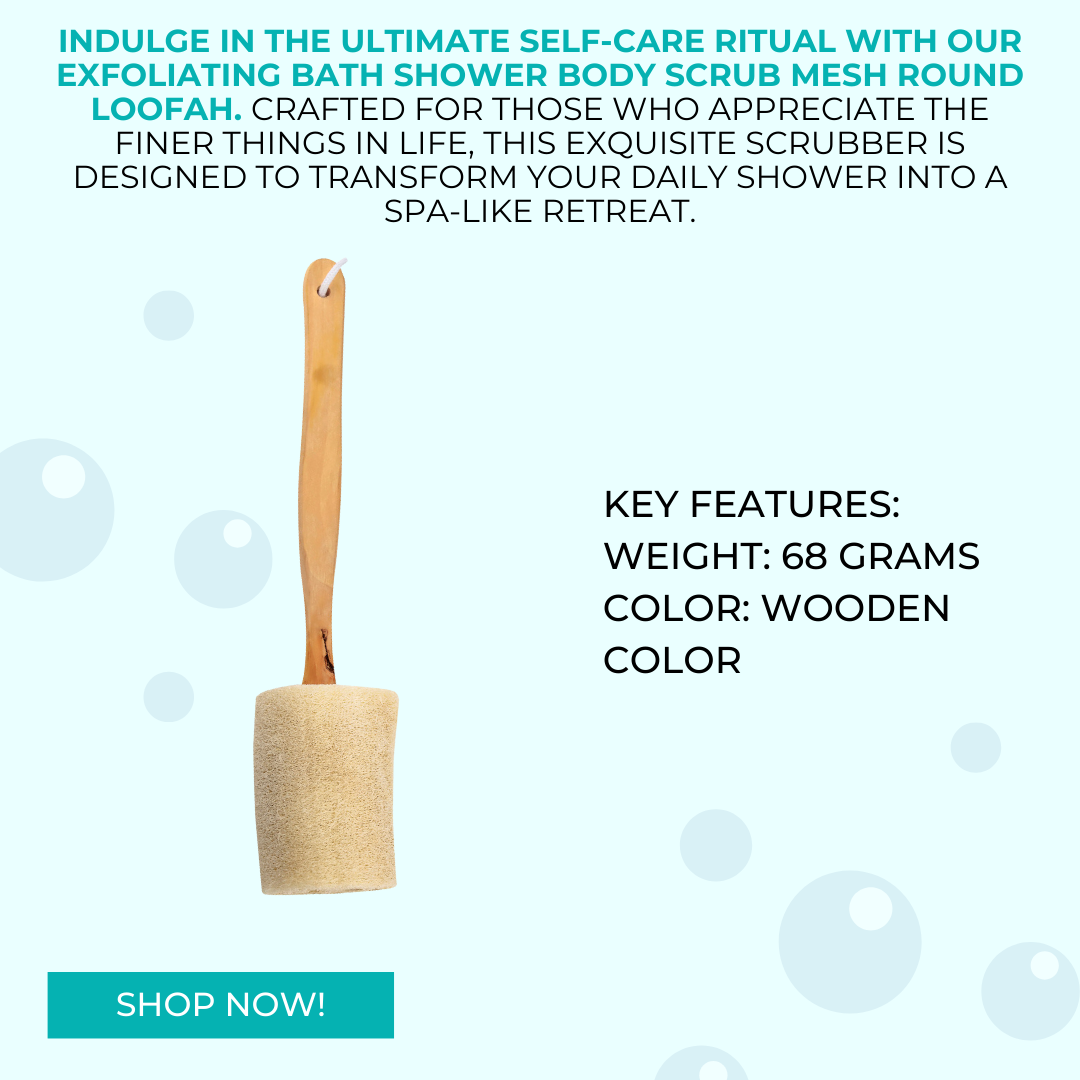 Groovy Skin Exfoliating Body Scrub | Mesh Bath Shower Round Loofah with ...
