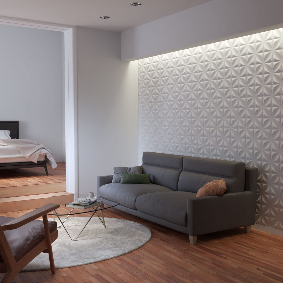 Pvc Wall Panel 3D Design Wall Room Living Room Home Background Decor ...