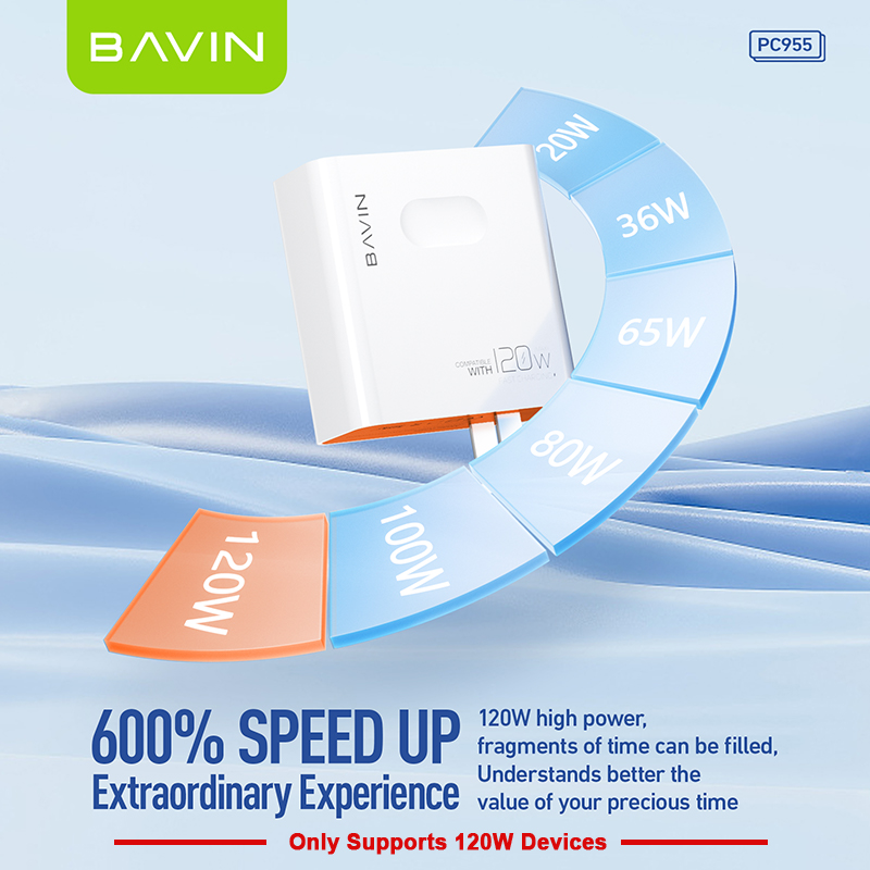 BAVIN PC955 Super Fast Charger 6A USB to Type-C Cord High Power ...