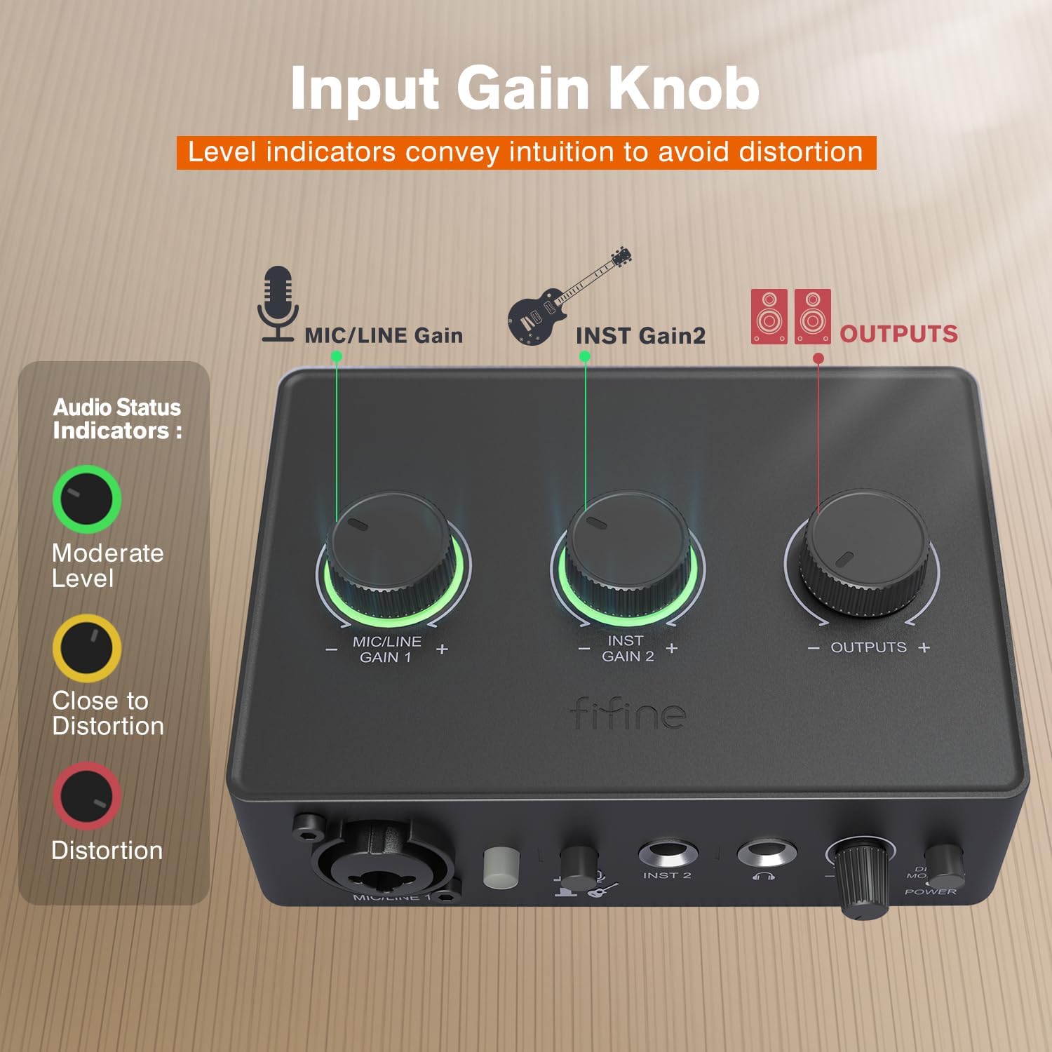 FIFINE Ampli1 SC1 PC Audio Mixer for Recording Music USB Interface for ...