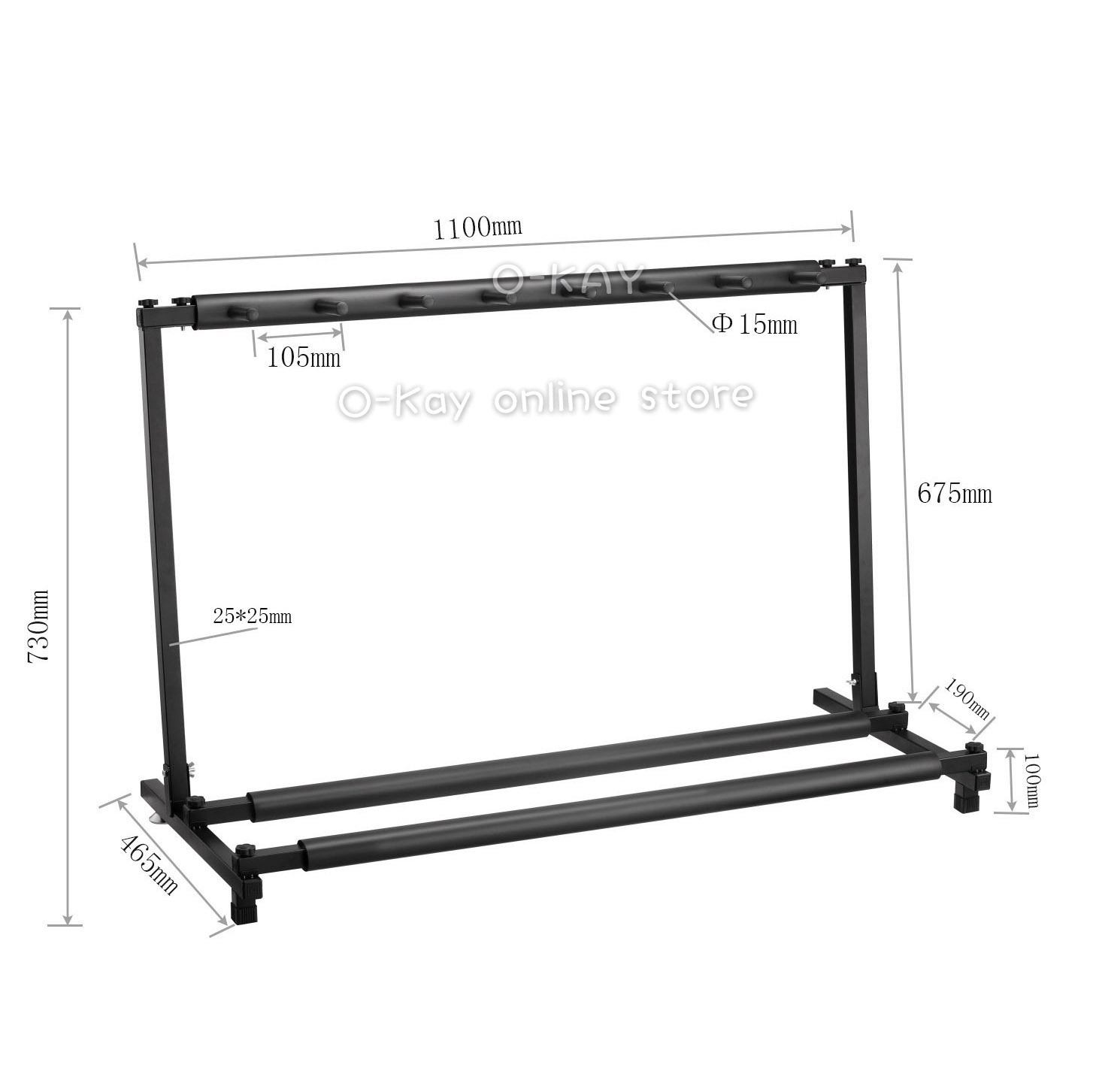O-KAY guitar stand rack for 7 guitars | Shopee Philippines