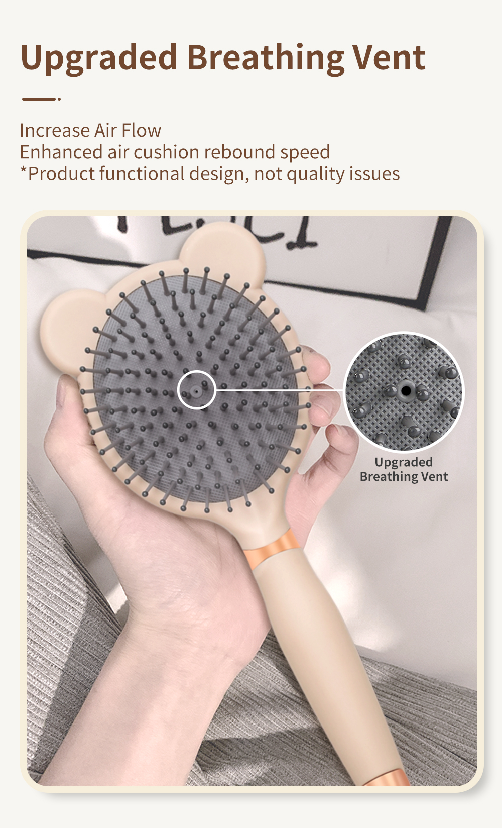 Simplus Hair Comb Air Cushion Comb Smooth Hair Beauty Styling | Shopee ...