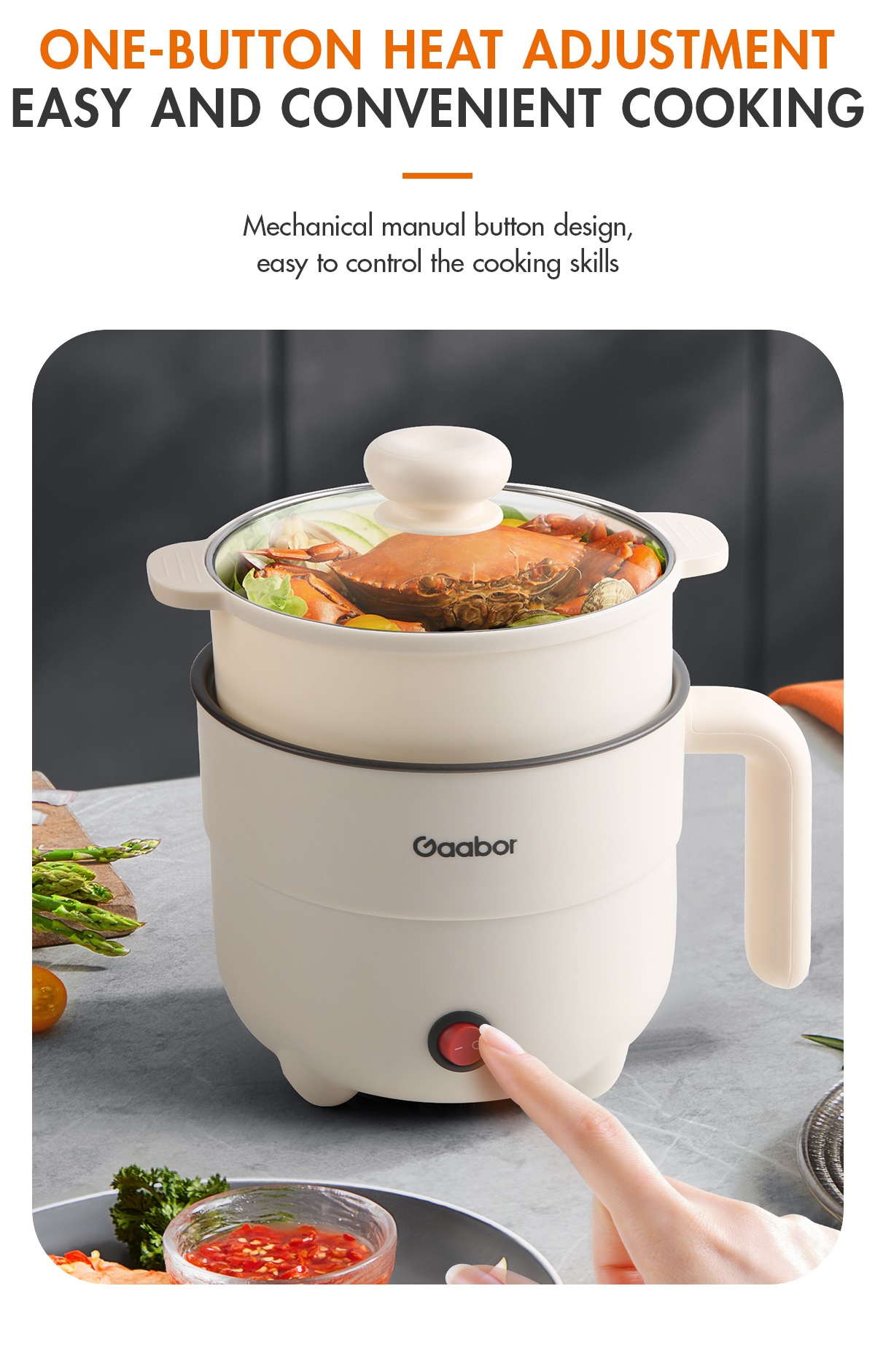 Gaabor Rice Cooker Standard Multifunctional Non Stick Mini Rice Cooker