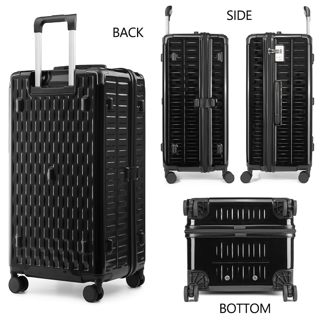SeaChoice Hardside Luggage with Premium PC Trunk Spinner Wheels, 2 ...