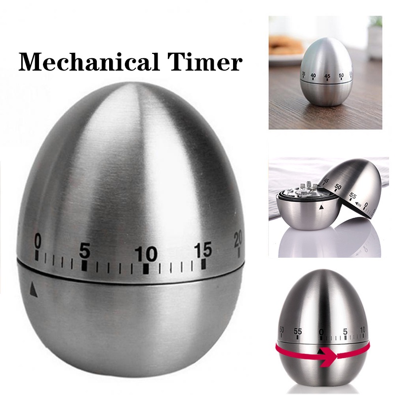 Kitchen Mechanical Timer Egg Type Timer 60 Minutes Student Timer Baking ...