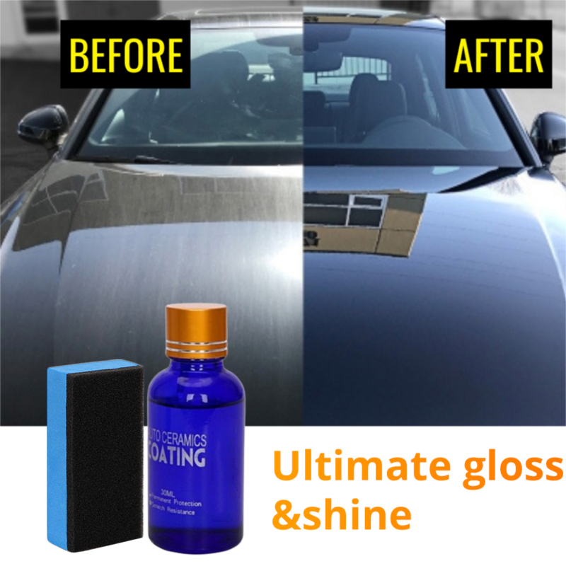9H Nano Ceramic Coating for Cars 30ml High Gloss Car Detailing Kit Long ...