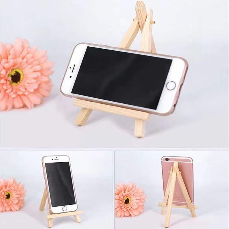 Mini Wooden Easel Stand Table Use Adjustable Triangle Holder for ...