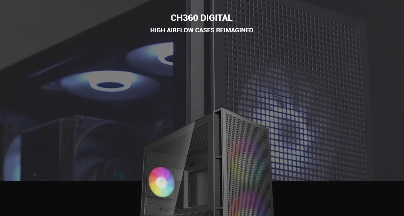 Deepcool Computer PC Case CH360 Digital High Airflow Reimagined ...