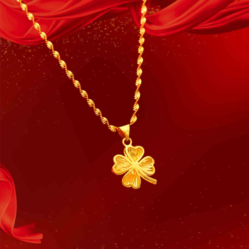 New Saudi Gold 18k Saudi Gold Original Necklace For Women | Shopee ...
