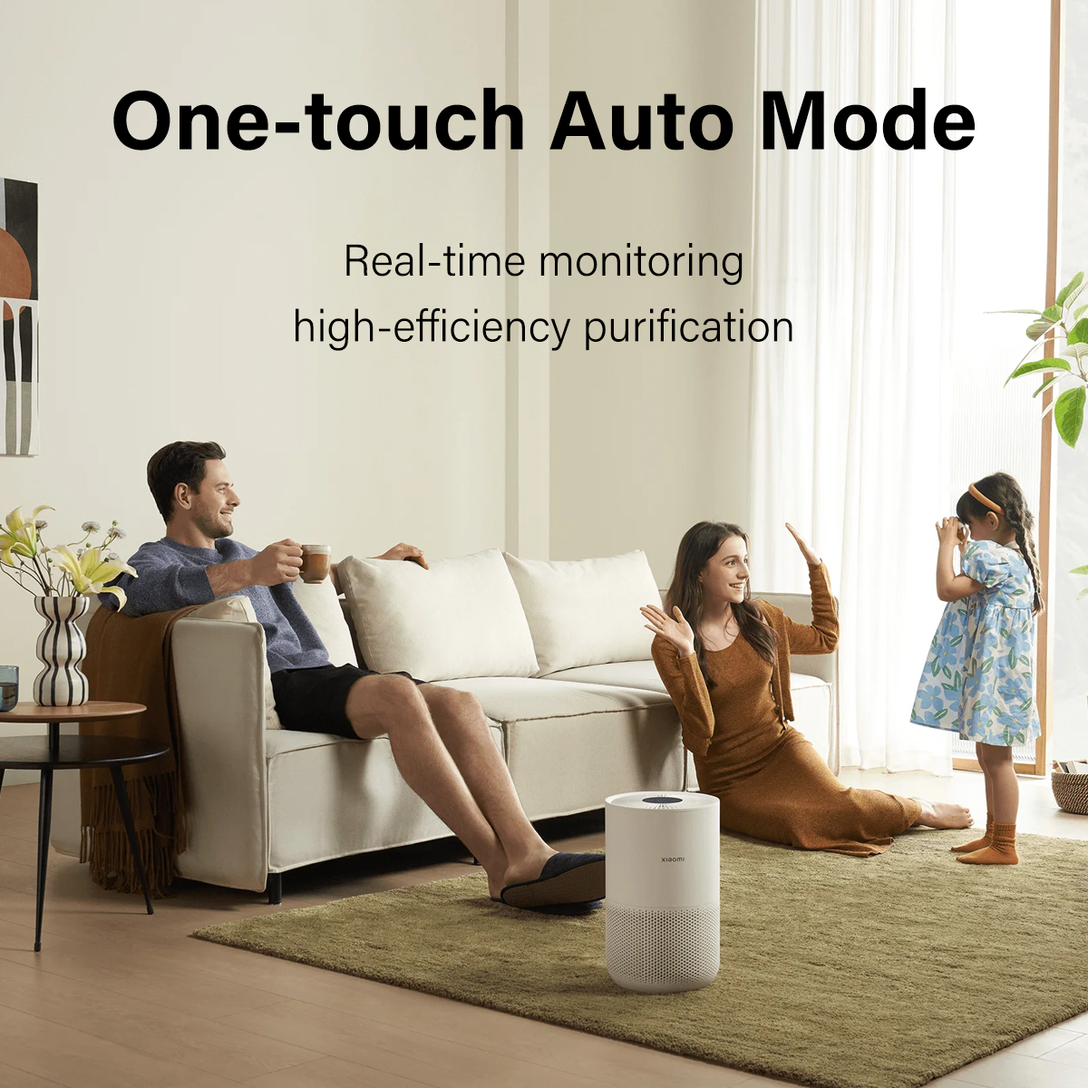 Xiaomi Smart Air Purifier 4 US Compact 3-in-1 Filter Smart control Real ...