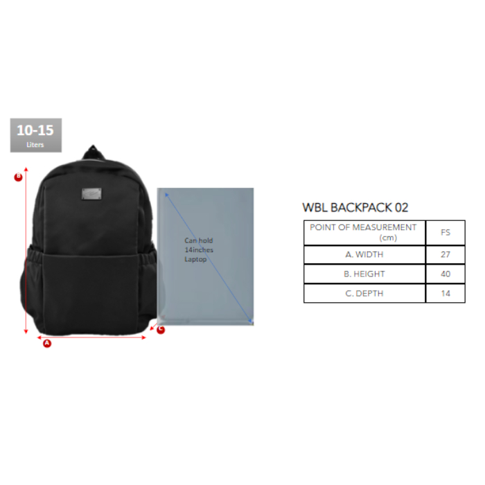 World Balance WBL Backpack 02 Women's Backpack | Shopee Philippines