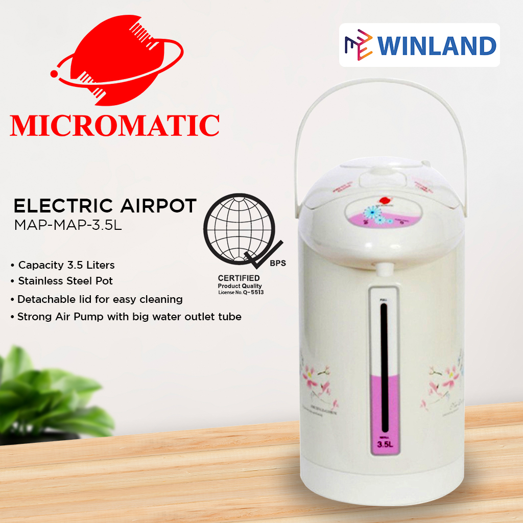 Micromatic by Winland Electric Airpot Thermos Air Pot Water