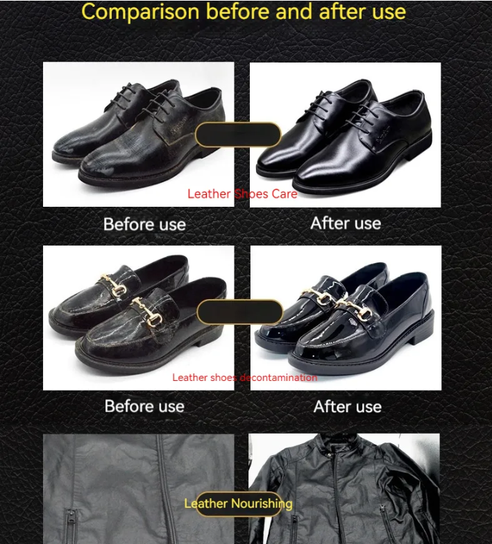 65ML Premium Liquid Shoe Polish Wax Leather Shoe Polish Leather