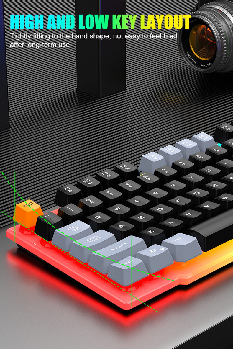 Inplay STX365 Colorful Keyboard and Mouse Set Combo Wired Gaming ...