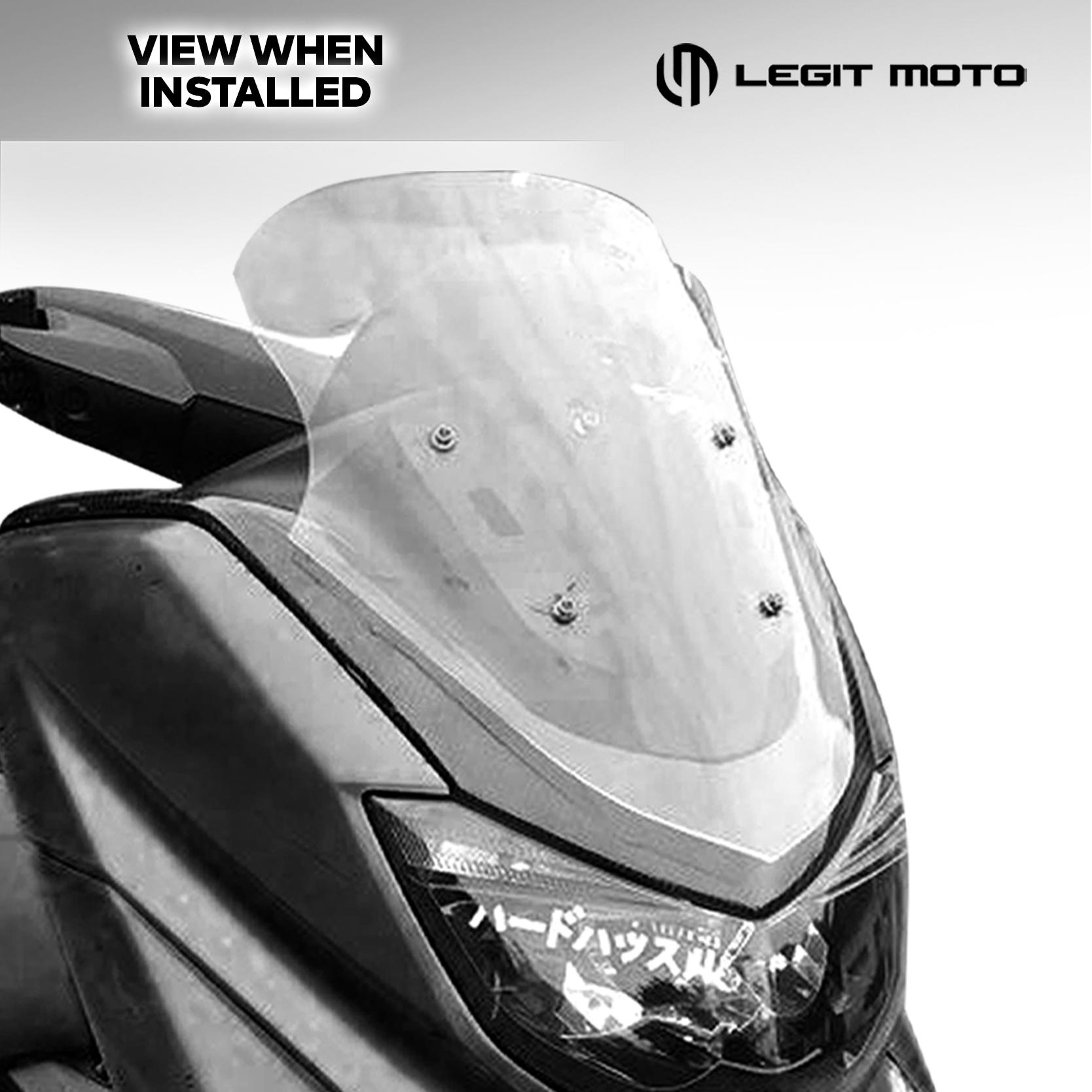 LEGITMOTO NMAX V1 VISOR WINDSHIELD CLEAR LENS WIND DEFLECTOR / WIND ...