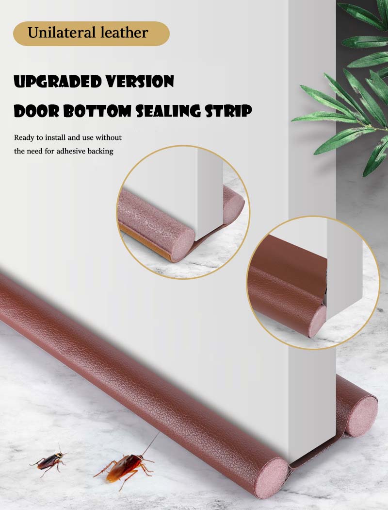 Unilateral Leather Door Bottom Sealing Strip Sound Insulation And ...