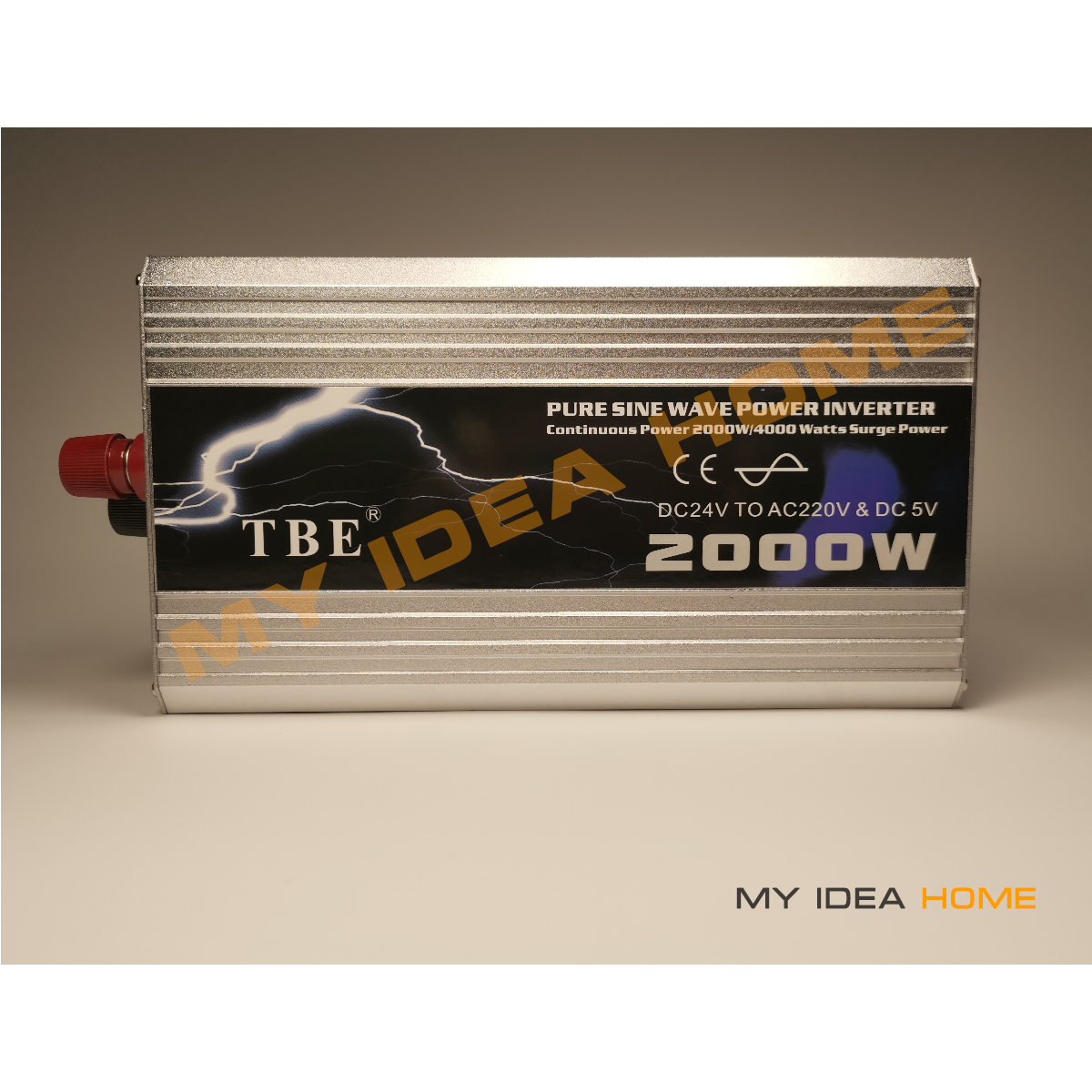 TBE 2000W Pure Sine Wave Power Inverter DC 24V to AC 220V and DC5V W ...