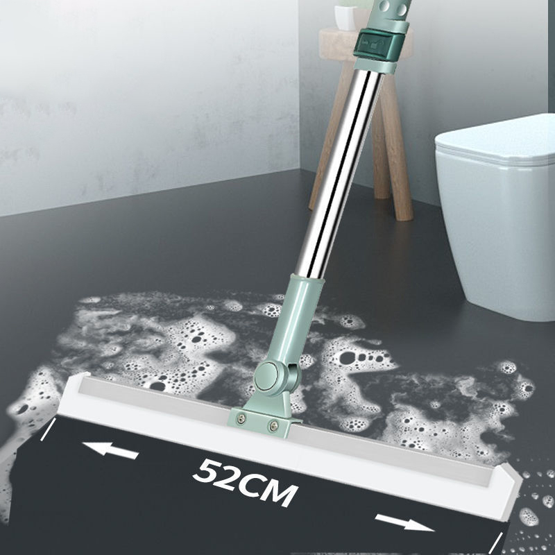 Glass Floor Wiper Rubber Blade Telescopic Rod Scrape Floor Window Wiper ...