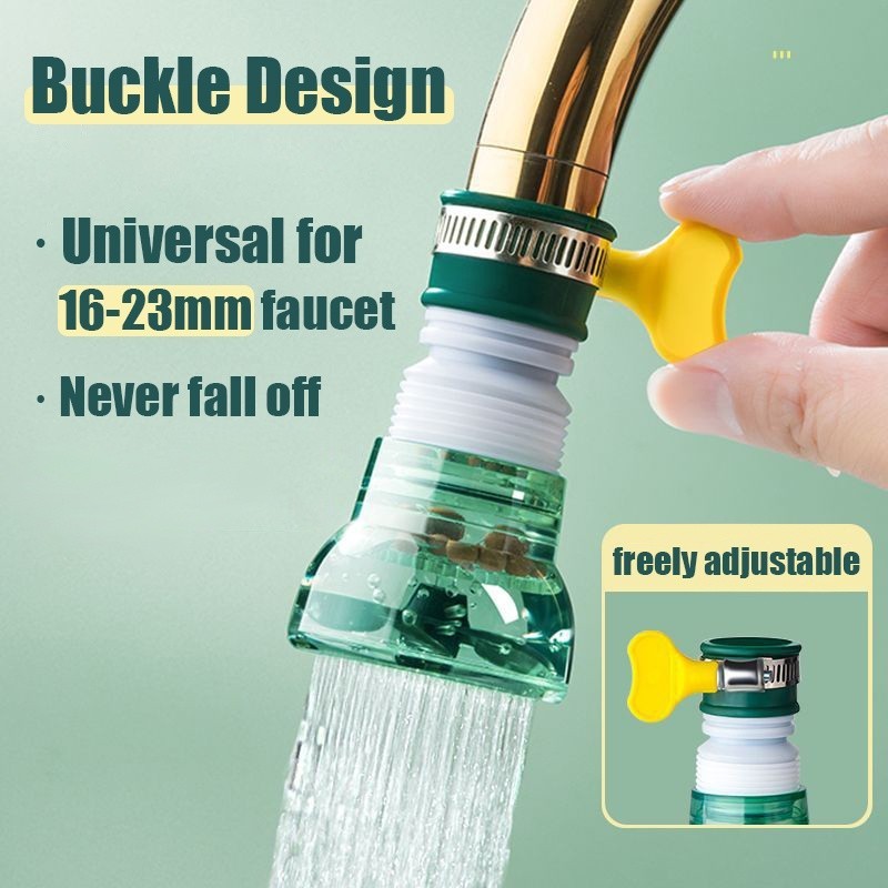 360° Rotation Filter Watersaving Stretched Extended Nozzle Stream