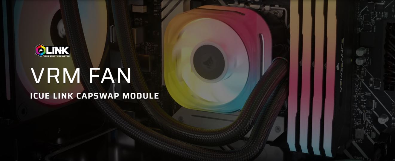 CORSAIR iCUE LINK CapSwap Module – VRM Fan – White CW-9061015-WW ...