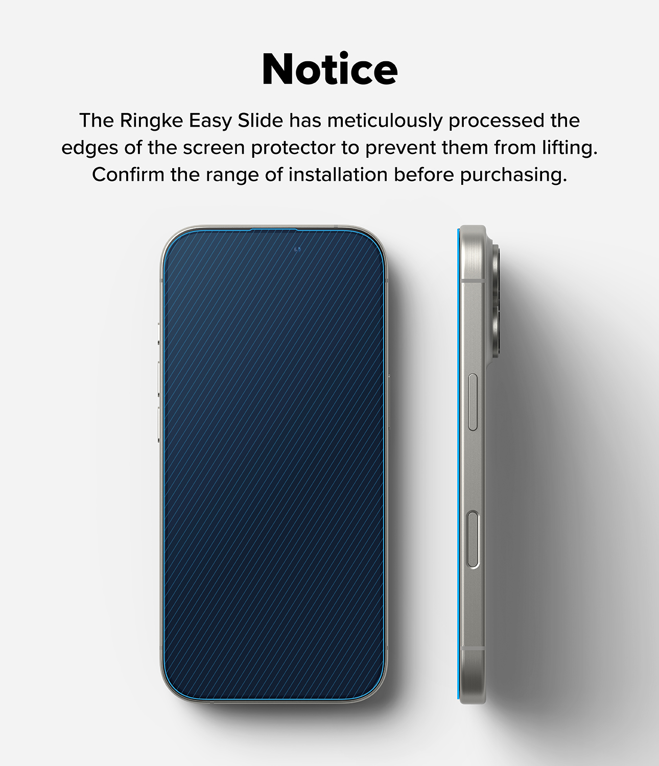 Ringke Easy Slide Tempered Glass Screen Protector for Apple iPhone 16 ...