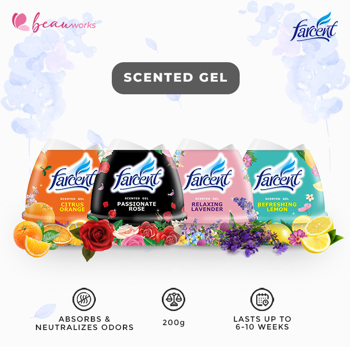 Farcent Scented Gels - All Scents Set of 3 (200g each) | Shopee Philippines