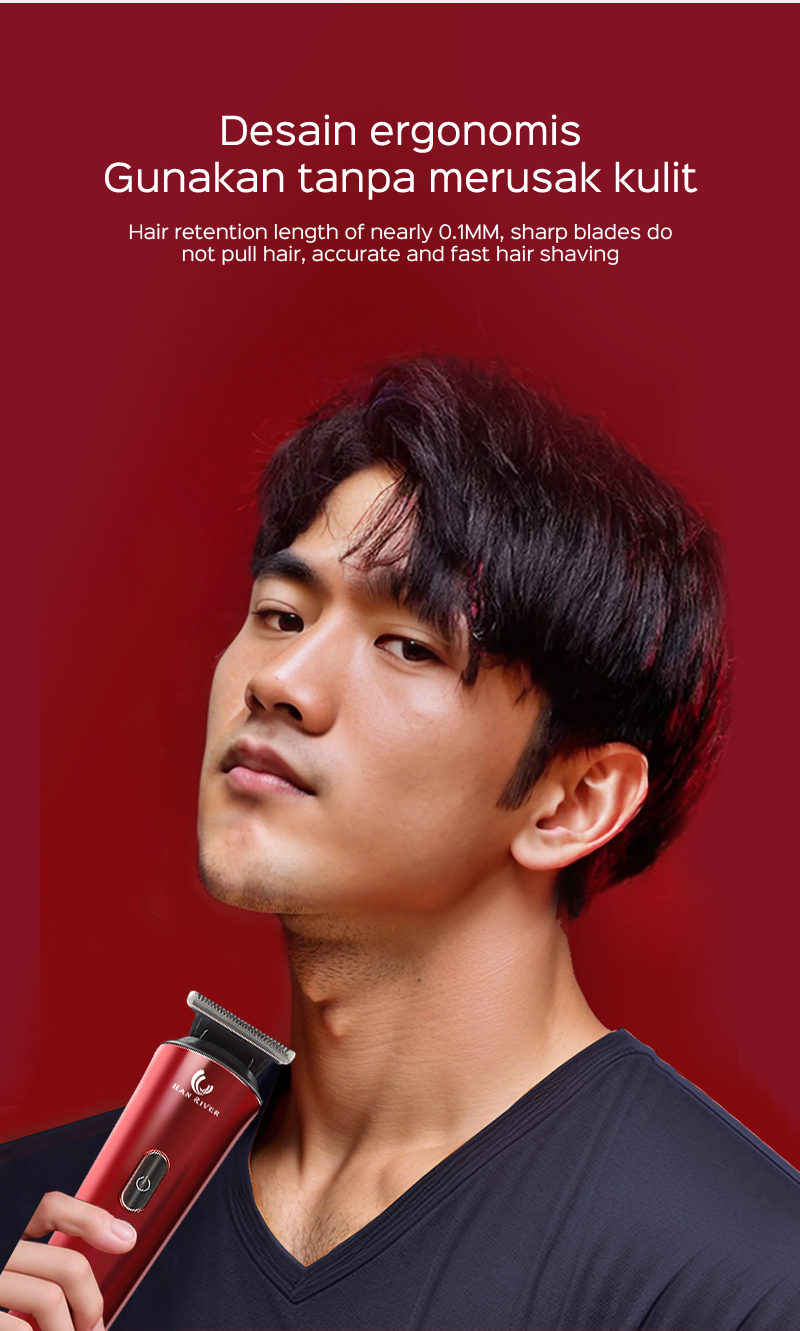 HAN RIVER Razor Full Of Metal Feel/Trimmers/Razor Hair Cut/Red/Black ...