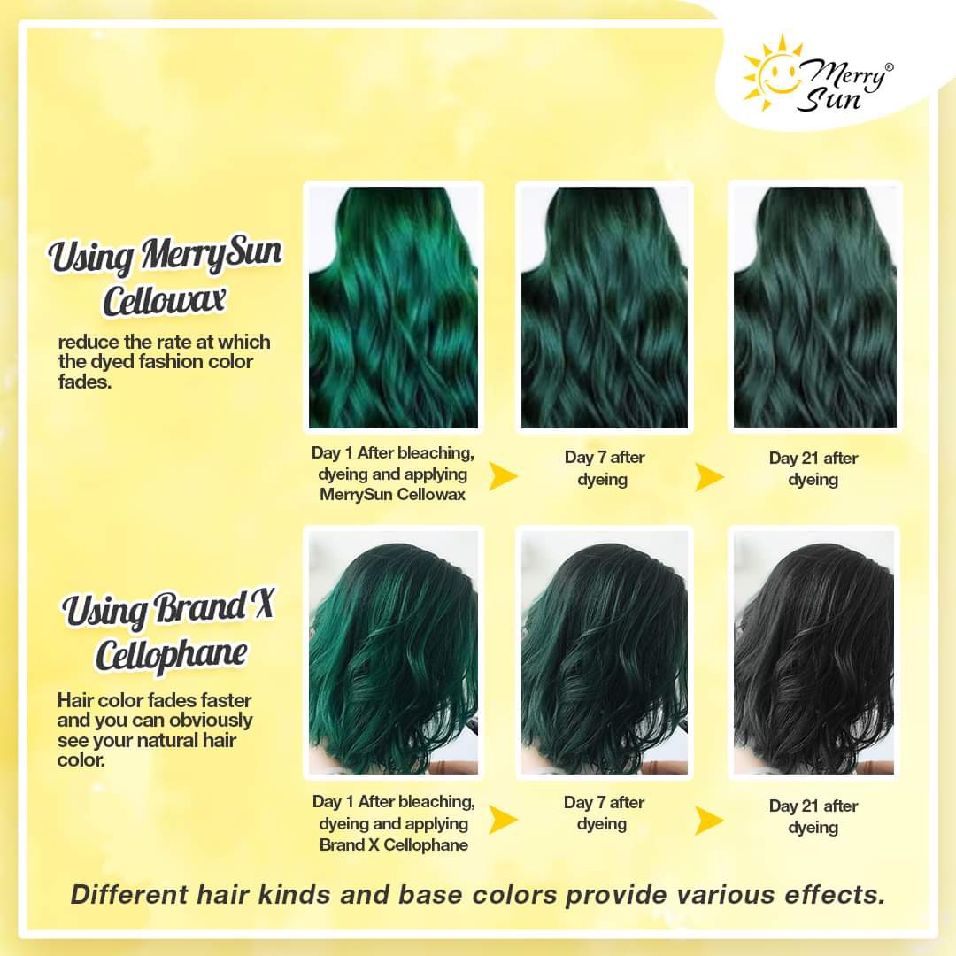 Merry Sun Cellowax Shinning Hair Color/Dye(Rose Gold), Plant Based ...