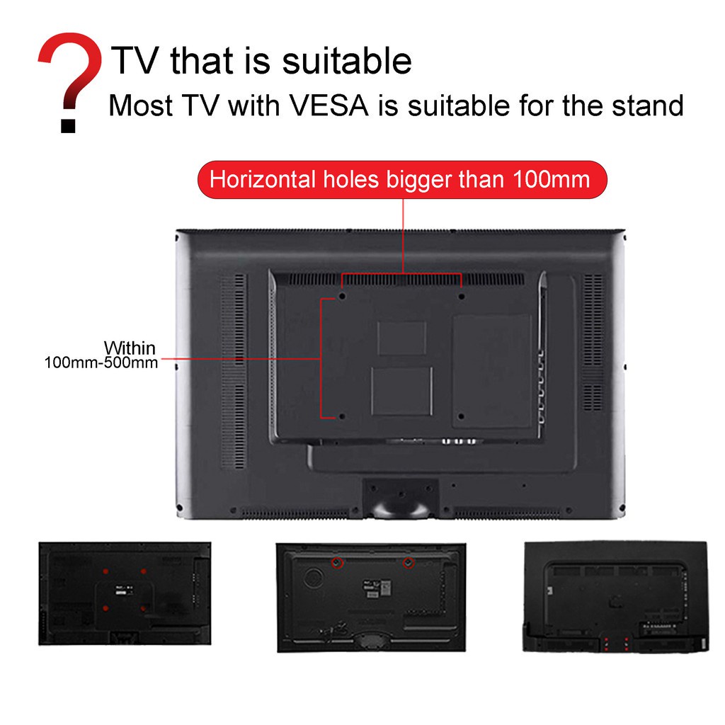 Universal 15-75 LCD TV Screen Stand Base Stand, Adjustable Display ...