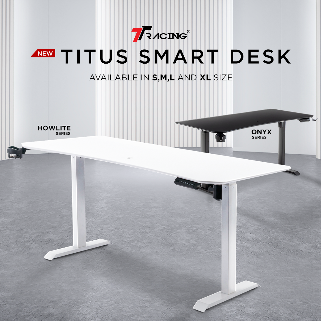 TTRacing Titus Ergonomic Standing Table Height Adjustable Computer Desk