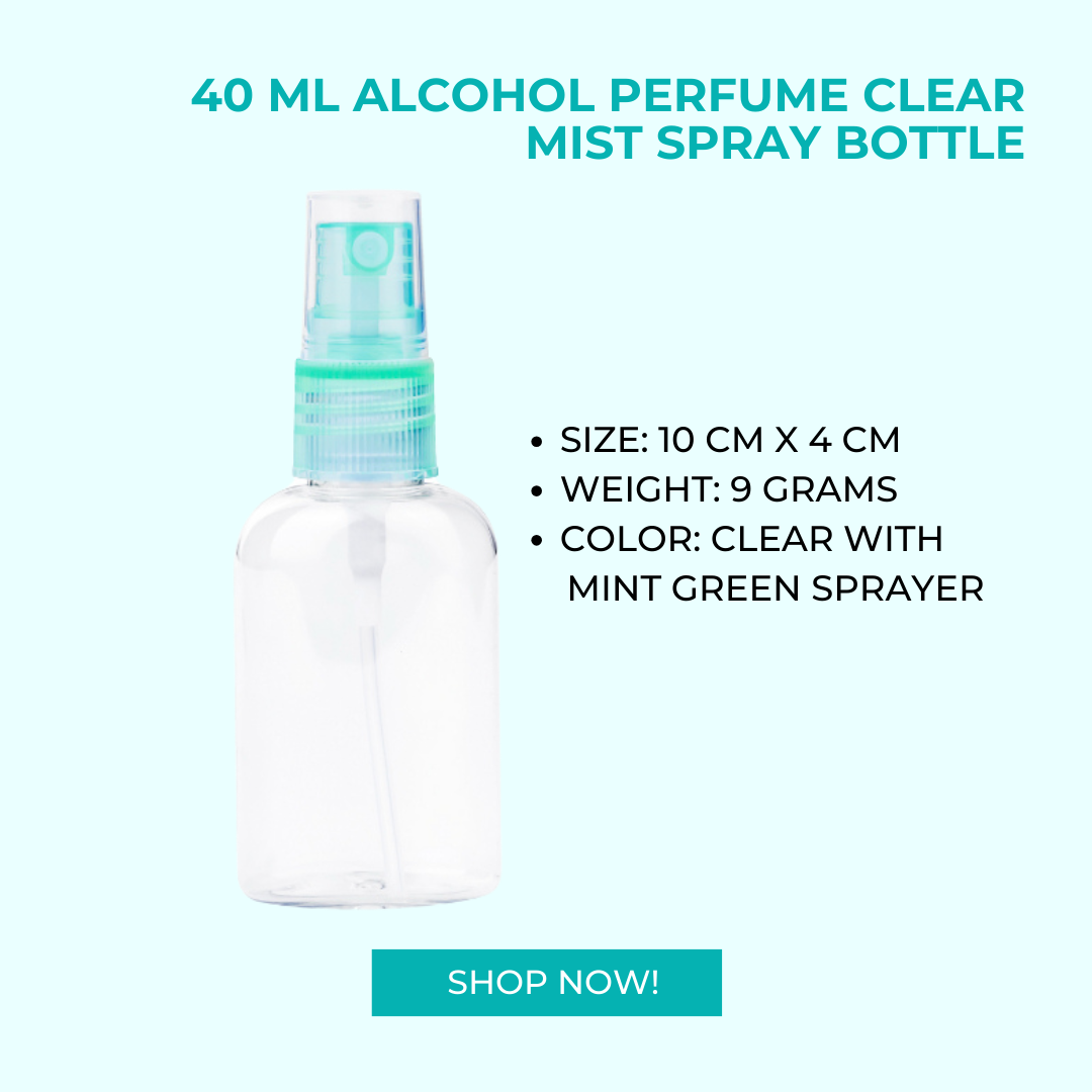 Groovy 40 ML Alcohol Perfume Clear Mist Spray Bottle | Shopee Philippines