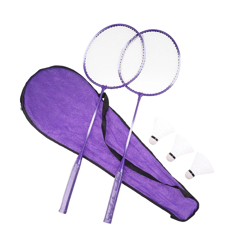 Badminton Racket Set Couple Alloy Split Racket for Student Beginner ...