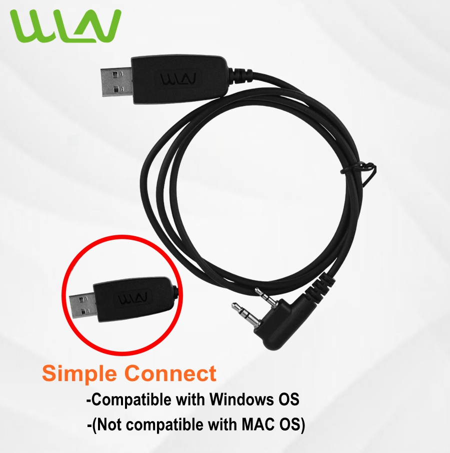 Wln 2 Pin Usb Programming Cable for Kd-c1 Kd-c1 Plus Kd- uv1 Two Way ...