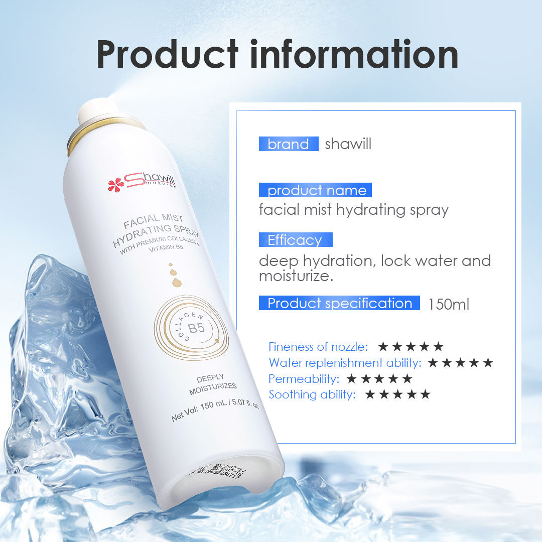 Shawill Facial Mist Hydrating Spray with Vitamin B5 Makeup Setting ...