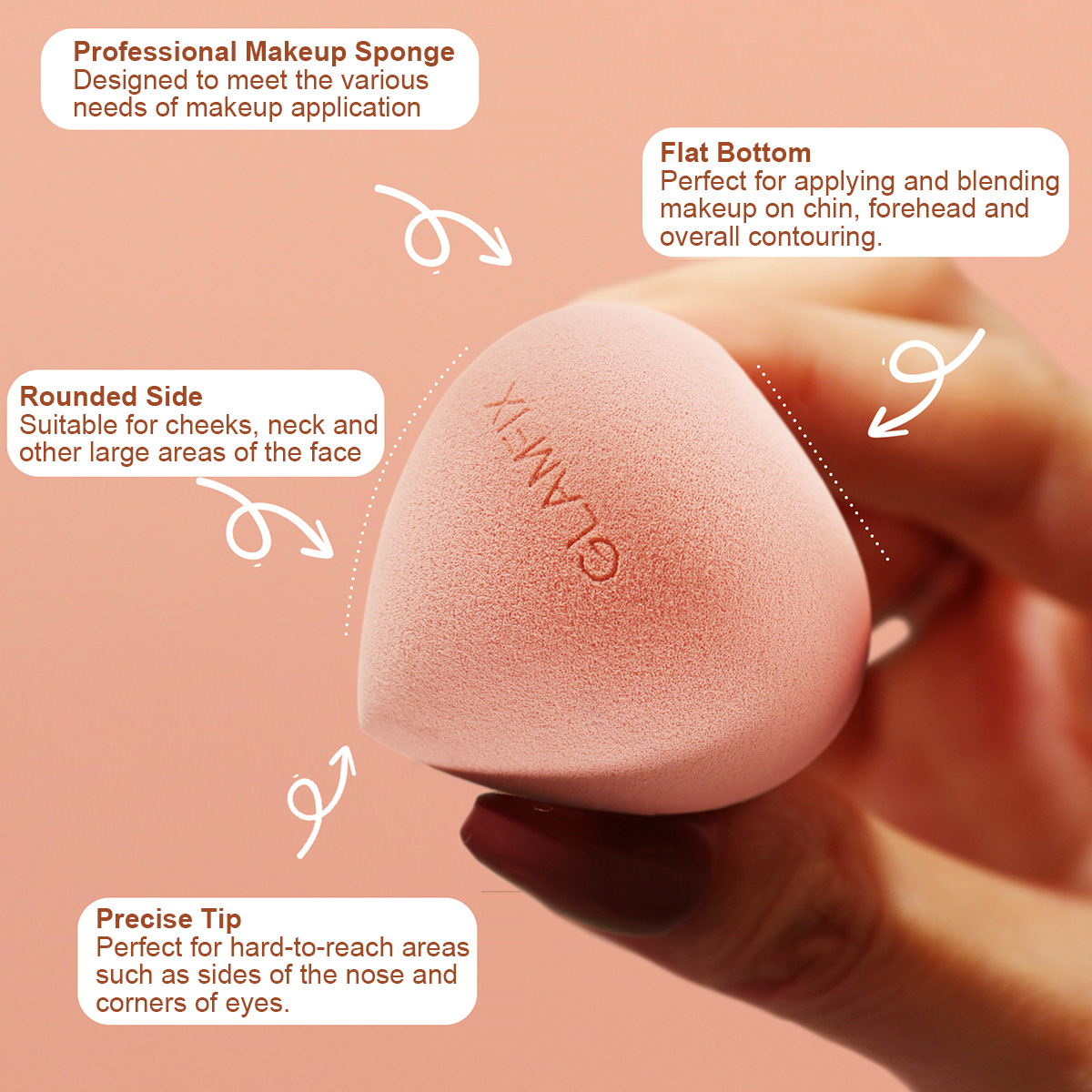 GLAMFIX BLOSSOM BEAUTY SPONGE- Sponge Beauty Blender Make Up Blender ...