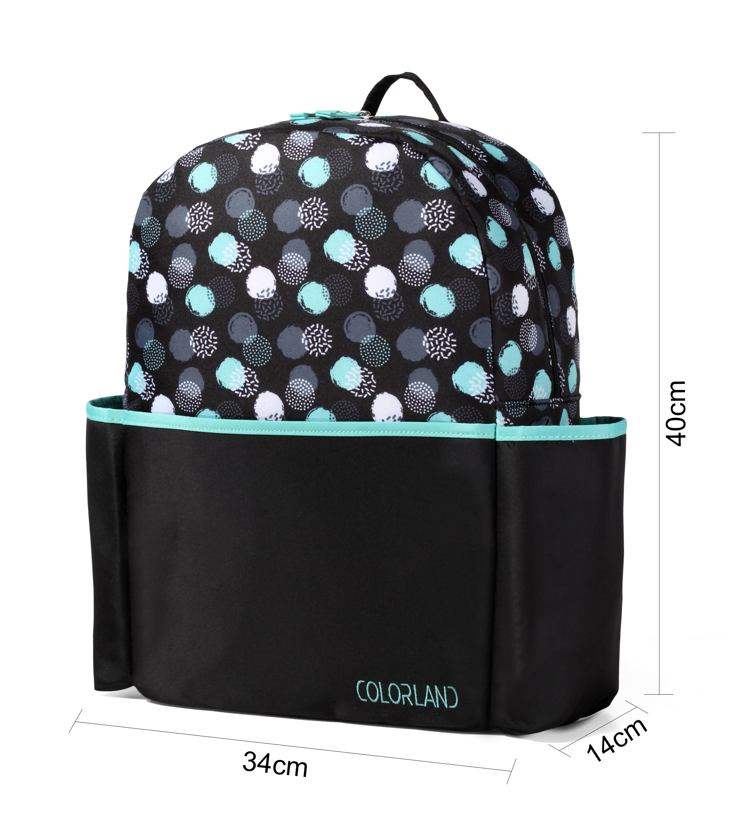 Colorland Magic 5 Piece Set Family Diaper Backpack (Black Fantasy ...